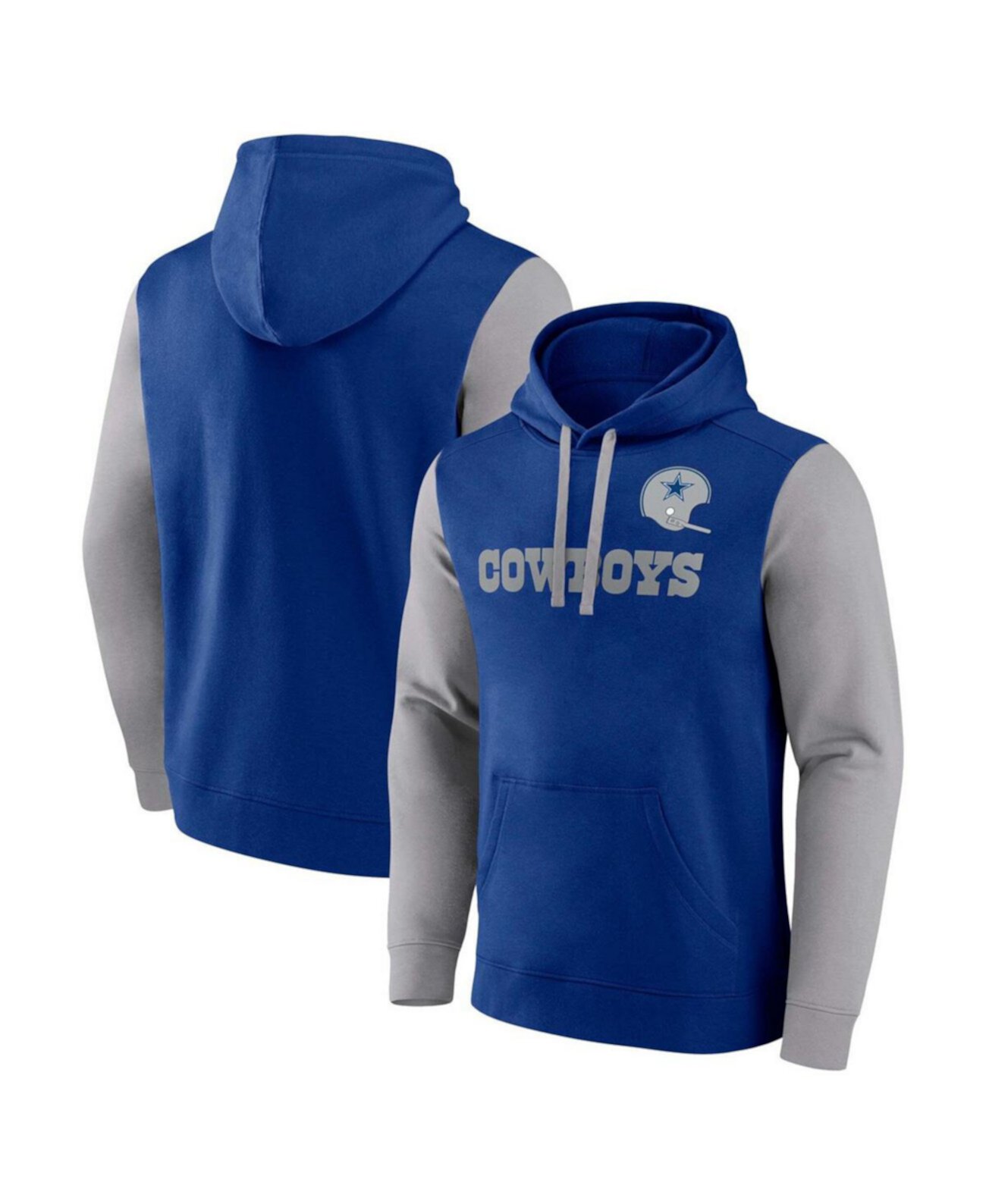 Men's Royal Dallas Cowboys Fleece Pullover Hoodie Fanatics