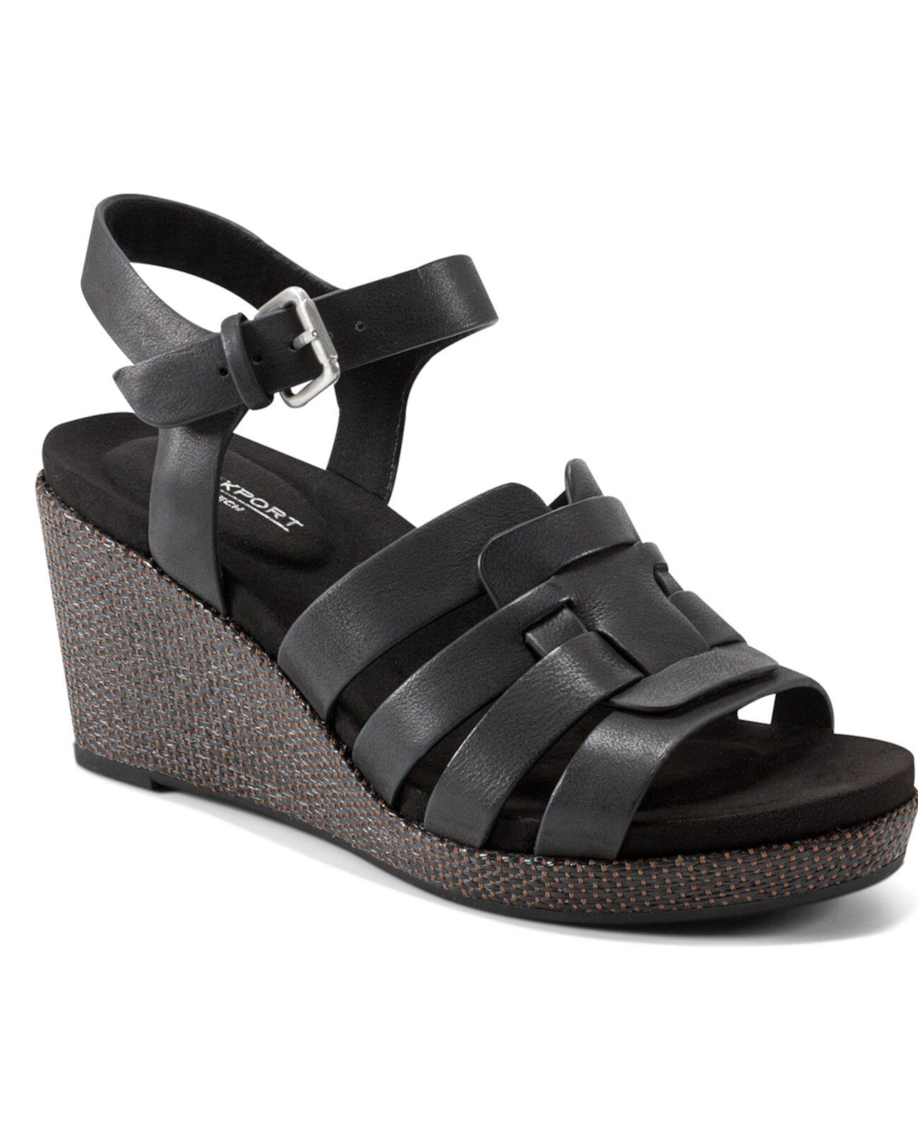 Women's Bessa Open Toe Strappy Wedge Sandals Rockport