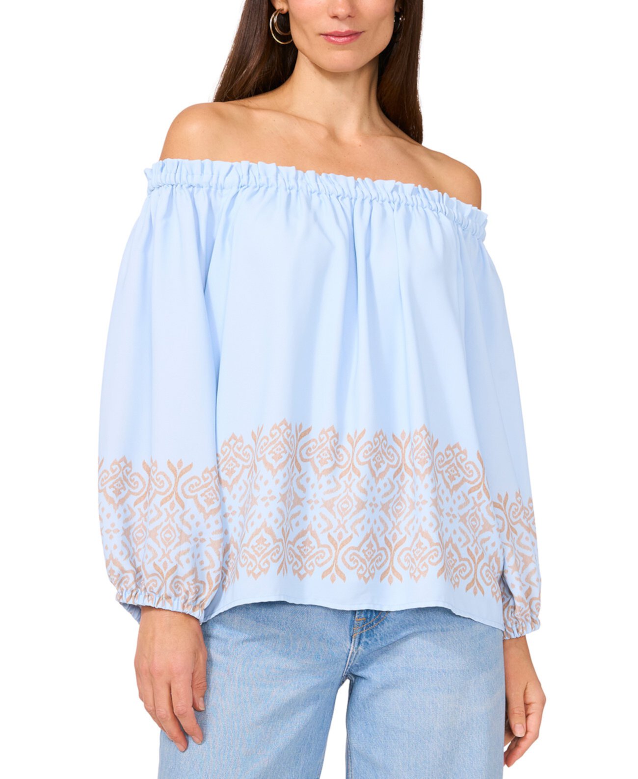 Women's Printed Off-The-Shoulder Top Vince Camuto