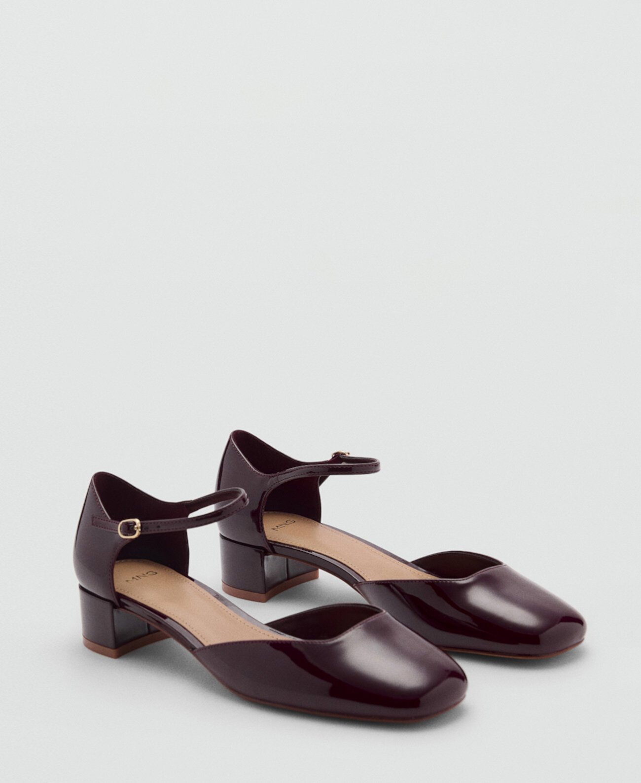 Women's Patent Leather Heel Shoes Mango