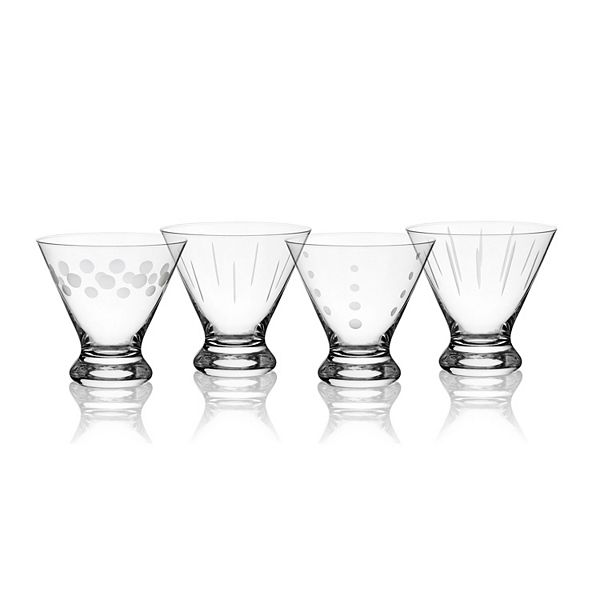 Mikasa Cheers 4-pc. 8-oz. Stemless Martini Glass Set Mikasa