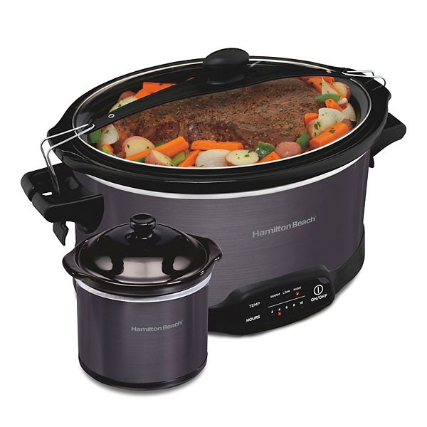 Hamilton Beach 7-qt. Programmable Slow Cooker with Party Dipper Food Warmer Hamilton Beach