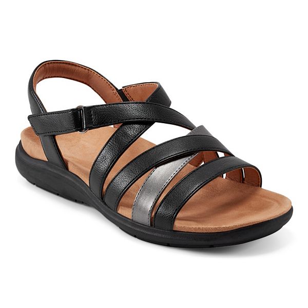 Easy Spirit Women's Whitt Strappy Adjustable Wedge Sandals Easy Spirit