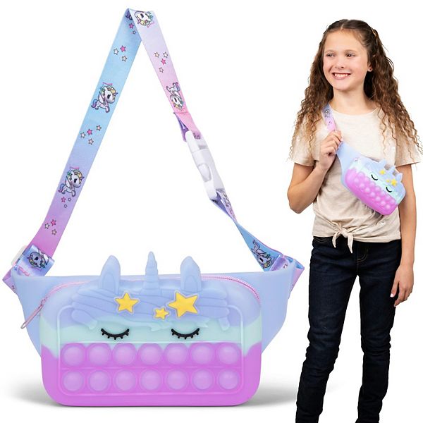 Unicorn Fidget Toy Pop It Fanny Pack For Kids Prextex