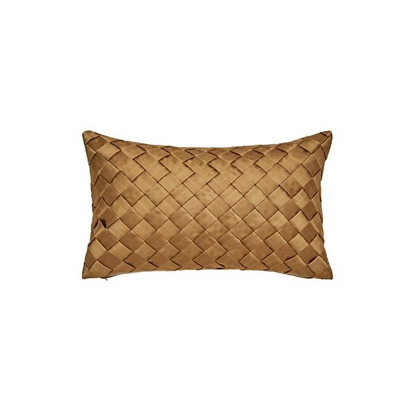 Five Queens Court Bordeaux Woven Textured Throw Pillow Five Queens Court