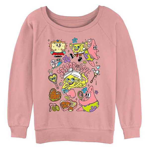 Juniors' Nickelodeon SpongeBob SquarePants Absorb The Love Graphic Pullover Nickelodeon