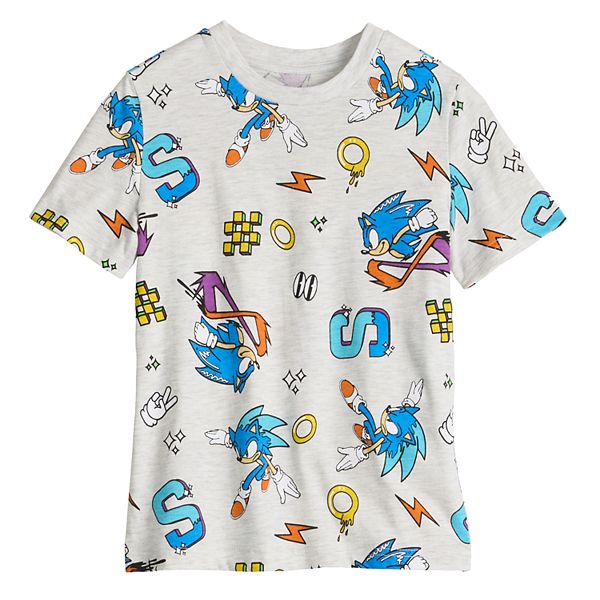 Boys 4-12 Jumping Beans® Sonic The Hedgehog All Over Print Graphic Tee Jumping Beans