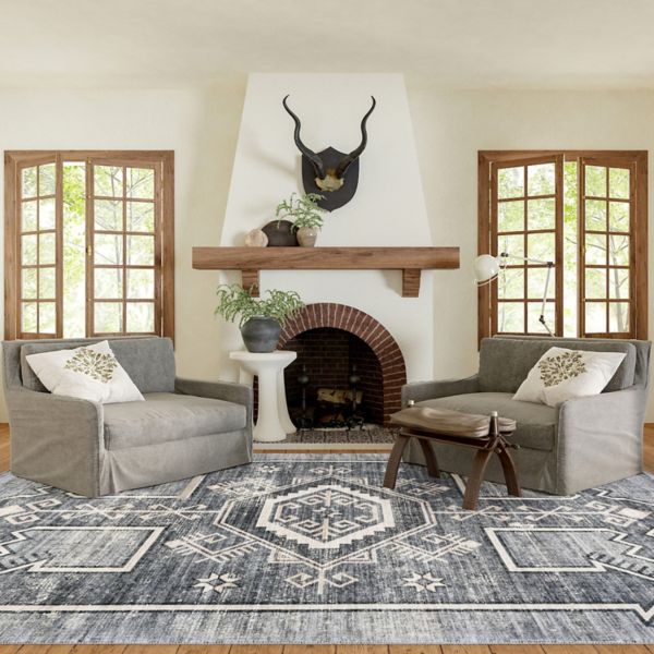 Lauren Liess x Rugs USA Sagebrush Geometric Machine Washable Area Rug Lauren Liess x Rugs USA