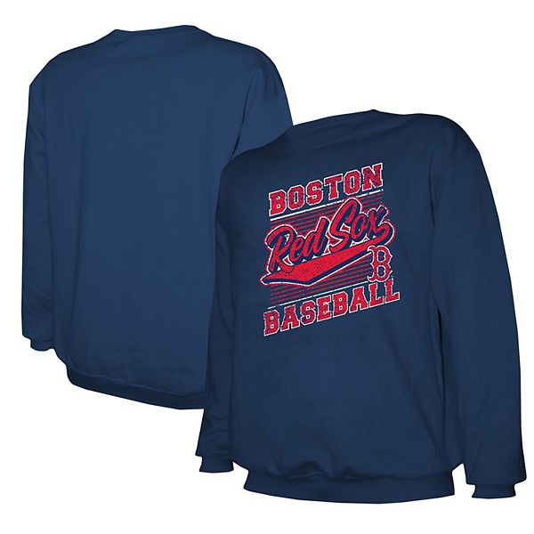 Men's Stitches Navy Boston Red Sox Pullover Sweatshirt Stitches