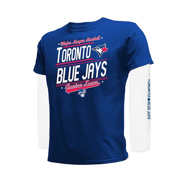 Youth Stitches Royal/White Toronto Blue Jays Combo T-Shirt Set Stitches