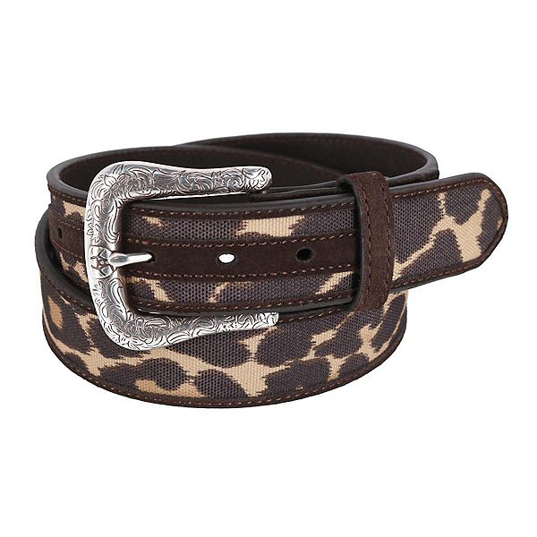 Ariat Women's Western Belt With Cheetah Print Pattern Canvas Ariat