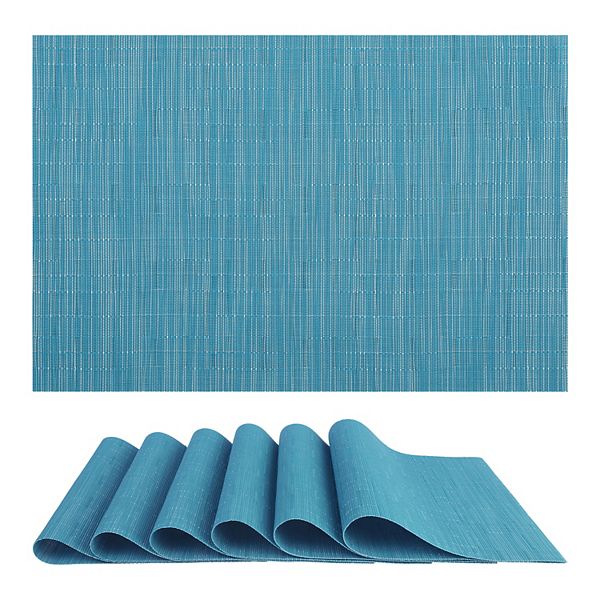 Placemats Set of 6 PVC Placemats for Kitchen Dining Table Decor Table Placemats Table Mat Regalwoven