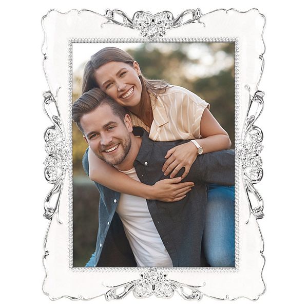 1Pcs Picture Frame Retro Plated Picture Frame Decorated with Crystals Photo Frames with Glass Front Regalwoven