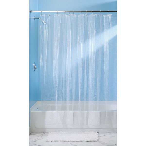 iDesign Waterproof Pebble Shower Curtain Liner with 12 Metal Grommets iDesign