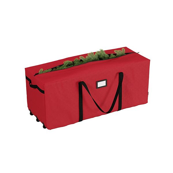 Elf Stor Rolling Christmas Tree Red Storage Bag Elf Stor