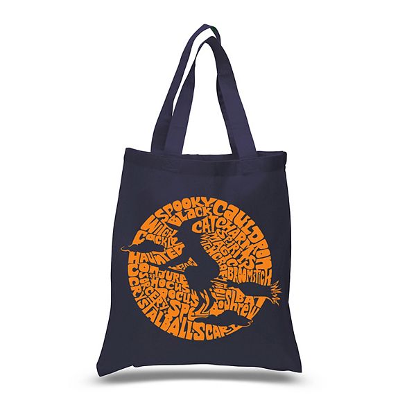 Small Word Art Tote Bag - Spooky Witch LA Pop Art