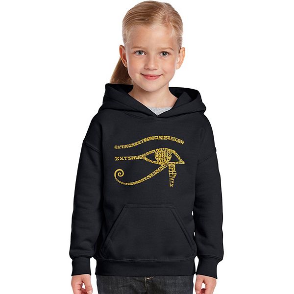 EGYPT - Girl's Word Art Hooded Sweatshirt LA Pop Art