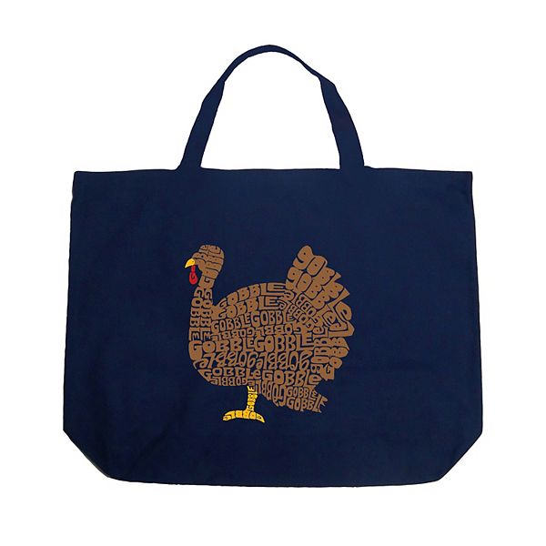 Thanksgiving - Large Word Art Tote Bag LA Pop Art