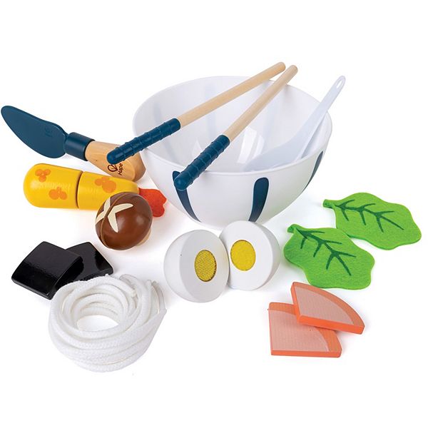 Hape: Slurp-Slurp Udon Set 11-pc. Wooden Food Kitchen Pretend Playset Hape