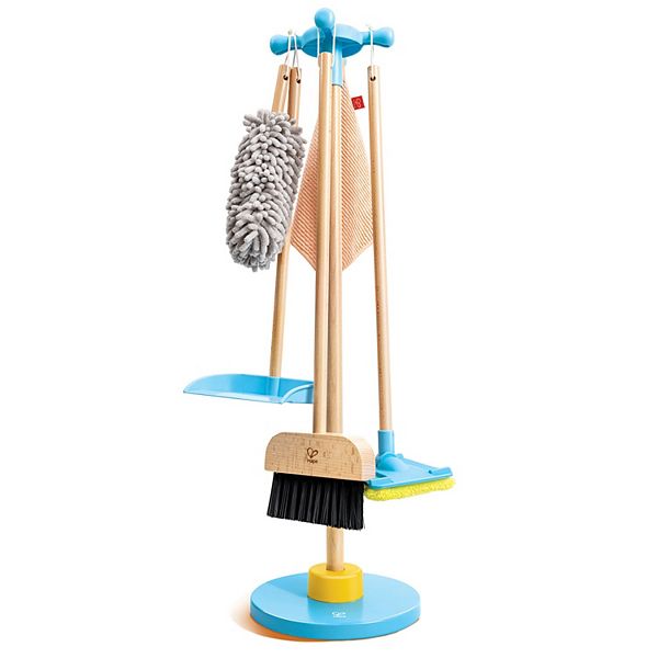 Hape: Clean Up Broom Set 6-pc. Wooden Cleaning Toy Playset Hape