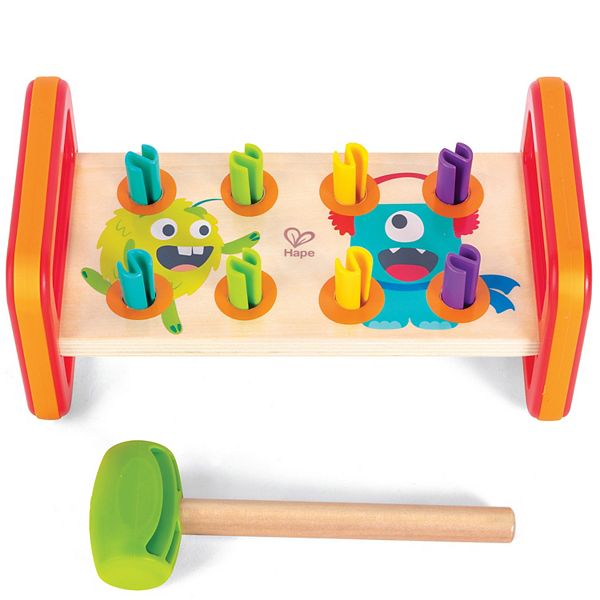 Hape: Monster Match 'n' Smash Hammer Bench Wooden Toy Hape