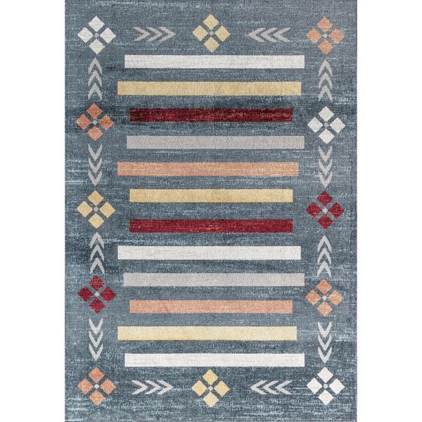 Rugs America Jada Blue Harmony Throw Rug Rugs America