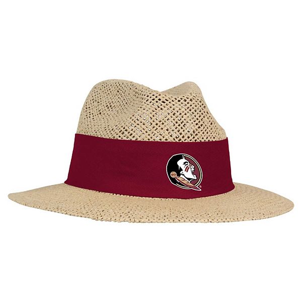 Men's Ahead Tan Florida State Seminoles Wellington Gambler Straw Hat Ahead