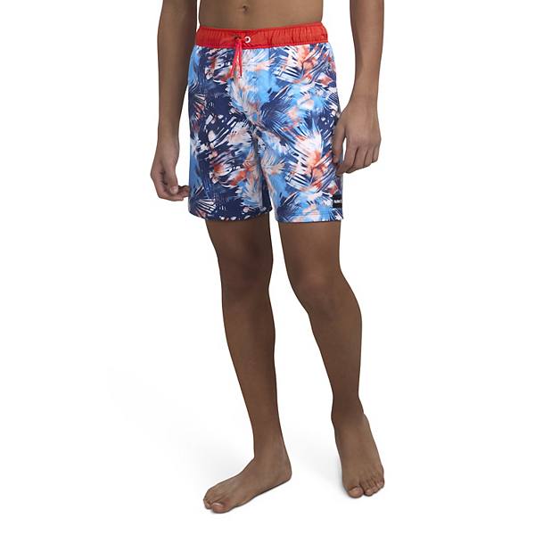 Boys 4-20 Hurley Distorted Palm Pull-On Swim Trunks Hurley