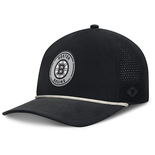 Men's Fanatics Black Boston Bruins Front Office Performance A-Frame Adjustable Hat Fanatics