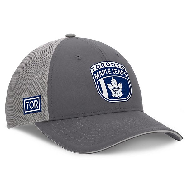 Men's Fanatics Gray Toronto Maple Leafs Authentic Pro Home Ice Trucker Adjustable Hat Fanatics