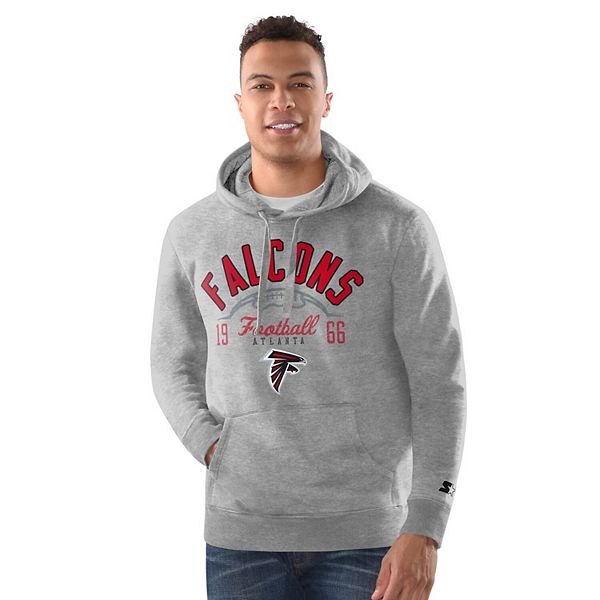 Men's Starter  Heather Gray Atlanta Falcons Pullover Hoodie Starter