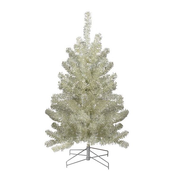 Northlight 3-ft. Metallic Platinum Artificial Tinsel Christmas Tree Northlight