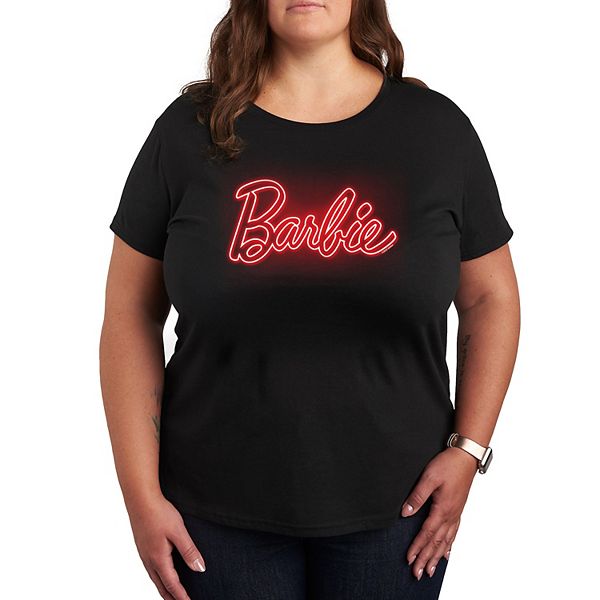 Plus Barbie® Logo Red Glow Graphic Tee Barbie