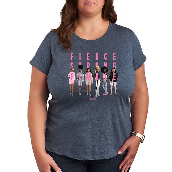 Plus Barbie® Fierce Strong Female Graphic Tee Barbie