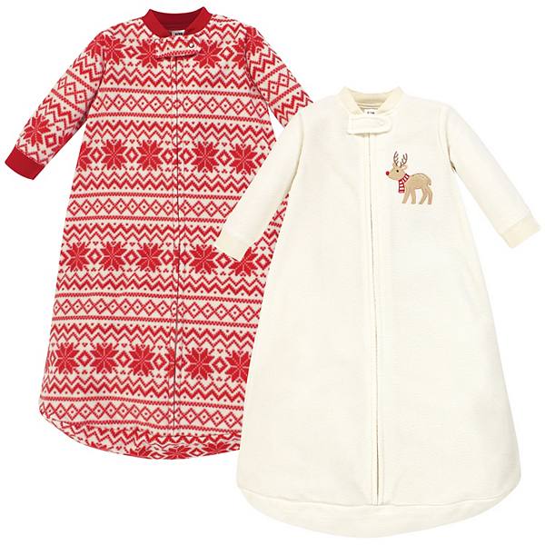 Infant Long-Sleeve Fleece Sleeping Bag, Reindeer, 0-9 Months Hudson Baby