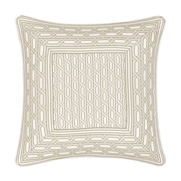 Five Queens Court Melbourne 20" Square Decorative Throw Pillow Five Queens Court