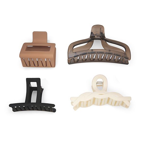 Emberly 4-Pack Assorted Claw Clip Set Emberly