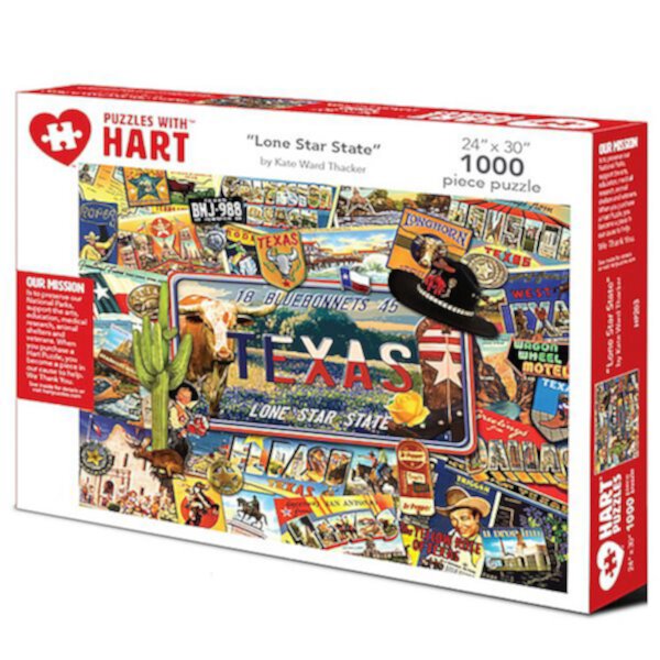 Hart Puzzles Lone Star State 1000 Piece Puzzle Hart Puzzles