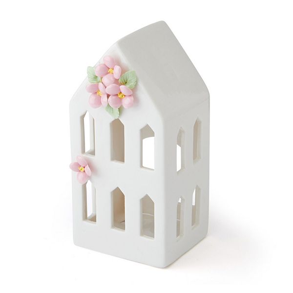 Mikasa Porcelain House with Flower Tea Light Candle Holder Mikasa