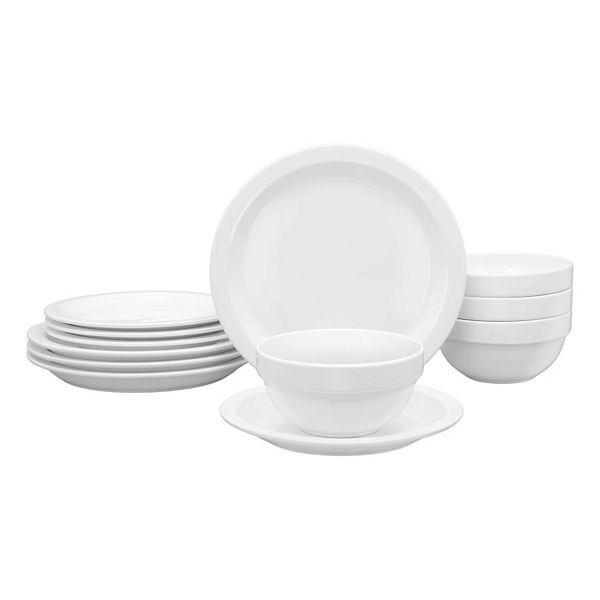 Mingle & Co. Cafe Rim 12-pc. Dinnerware Set Mingle & Co.