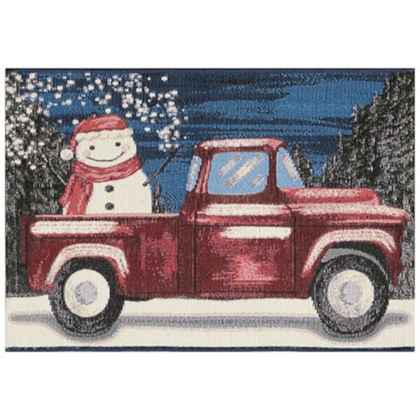 Liora Manne Esencia Truck Load Of Cheer Indoor/Outdoor Doormat Liora Manne