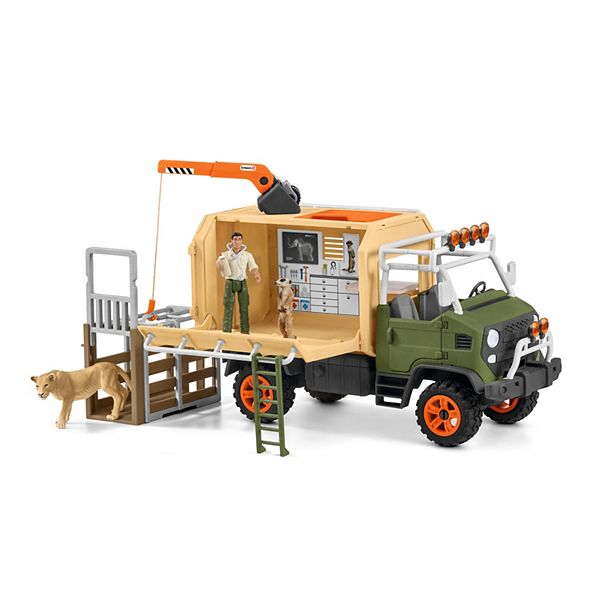 Schleich Wild Life: Animal Rescue Large Truck 10-Piece Playset Schleich