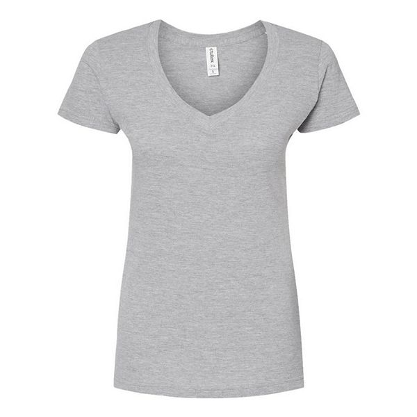 Tultex Women´s Slim Fit Fine Jersey V-neck T-shirt Tultex