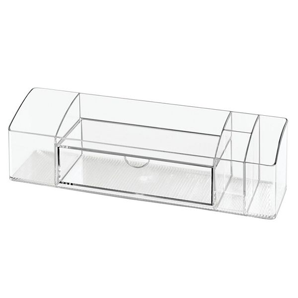 iDesign Plastic Divided Medicine Cabinet Organizer iDesign