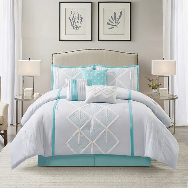 Nanshing Carter 7-Piece Geometric Comforter Set Nanshing