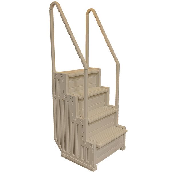 Confer Plastics Inpool Step Ladder, Above Ground Swimming Pool Stairs, Warm Gray Confer Plastics Inc.