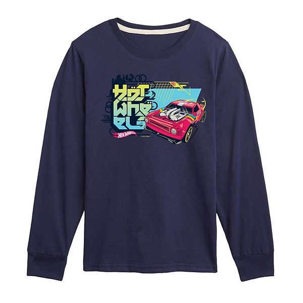 Boys 8-20 Hot Wheels Red Car Long Sleeve Graphic Tee Hot Wheels