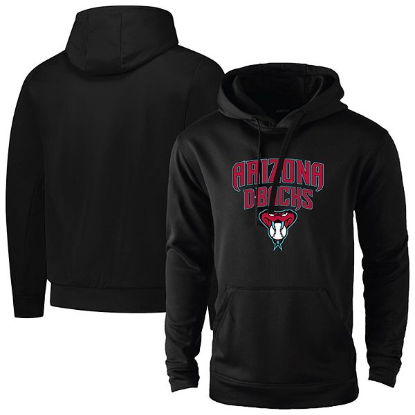 Men's Dunbrooke Black Arizona Diamondbacks Champion Pullover Hoodie Dunbrooke