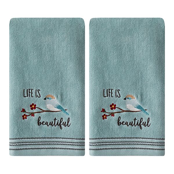 Saturday Knight, Ltd. 2-pack "Life Is Beautiful" Hand Towel Set Saturday Knight