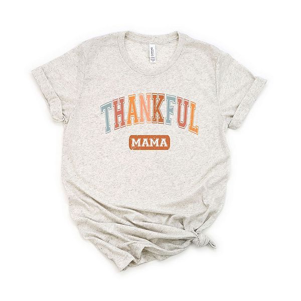 Varsity Thankful Mama Short Sleeve Graphic Tee Simply Sage Market